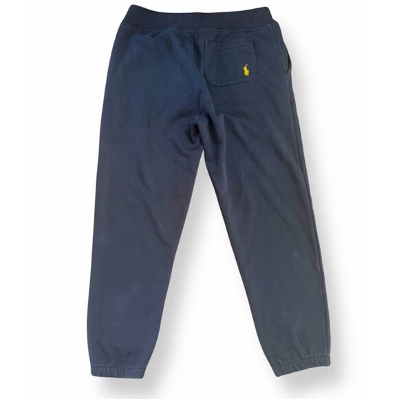 Polo Ralph Lauren Navy Fleece Jogger Sweatpants RL Logo - Picture 6 of 7